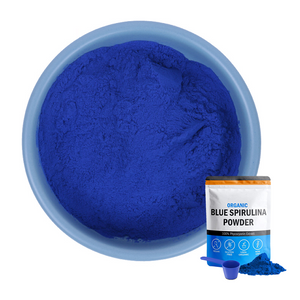 Polvo de espirulina orgánica azul majik